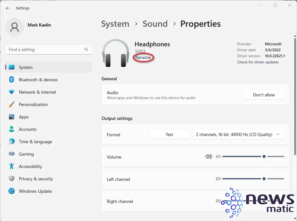 Cómo cambiar el nombre de los dispositivos de audio en Windows 11 - Software | Imagen 5 Newsmatic