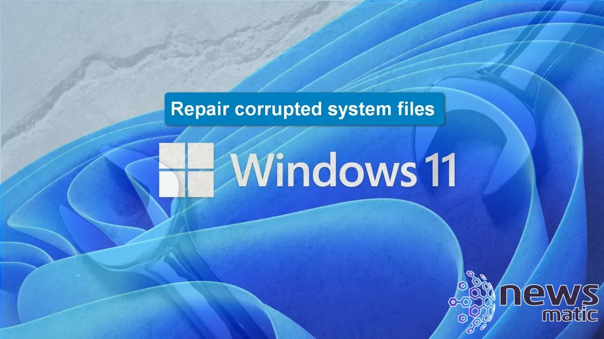 Cómo escanear y reparar archivos de sistema corruptos en Windows 11 - Software | Imagen 1 Newsmatic