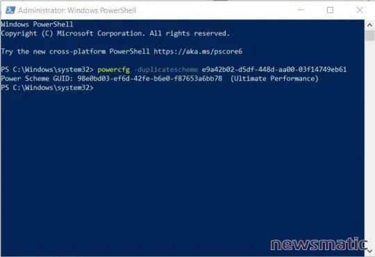 Cómo restaurar el plan de energía Ultimate en Windows 10 para aumentar el rendimiento de tu PC - Software | Imagen 1 Newsmatic
