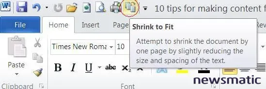 Cómo hacer que el contenido de tu documento de Word se ajuste a una sola página - Microsoft | Imagen 3 Newsmatic