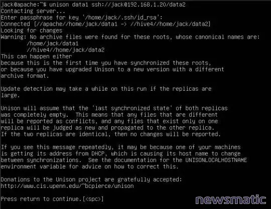 Cómo sincronizar directorios en Linux con Unison y SSH - Redes | Imagen 1 Newsmatic