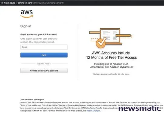 Cómo los ciberdelincuentes están utilizando Amazon Web Services para robar credenciales de usuario - Seguridad | Imagen 1 Newsmatic