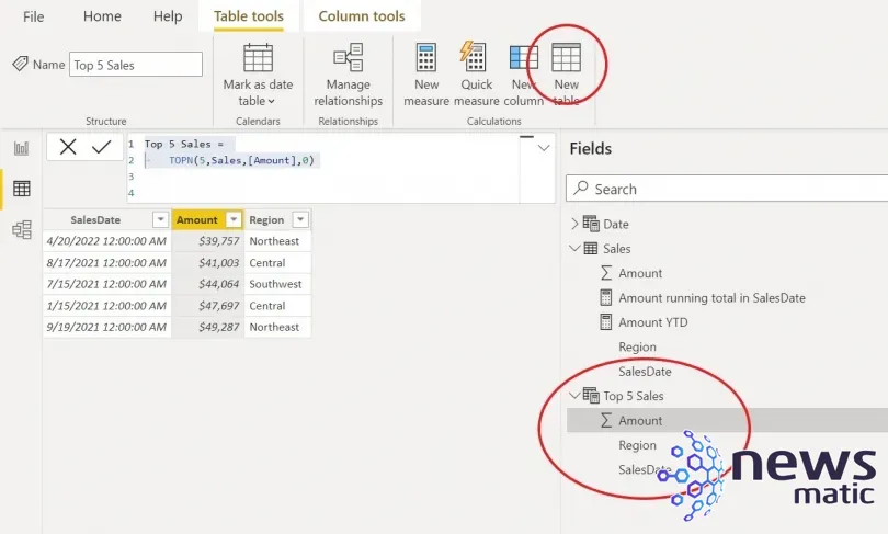 Cómo crear una tabla calculada en Power BI - Software | Imagen 2 Newsmatic