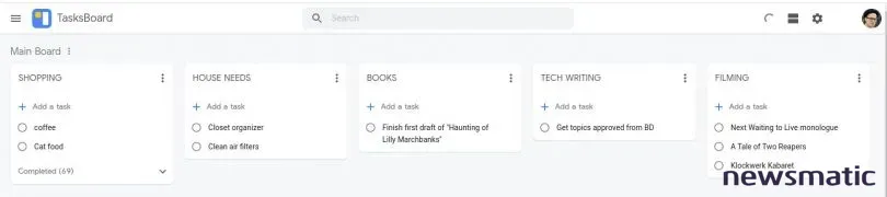 Cómo convertir tus Google Tasks en un tablero kanban con TasksBoard - Nube | Imagen 2 Newsmatic