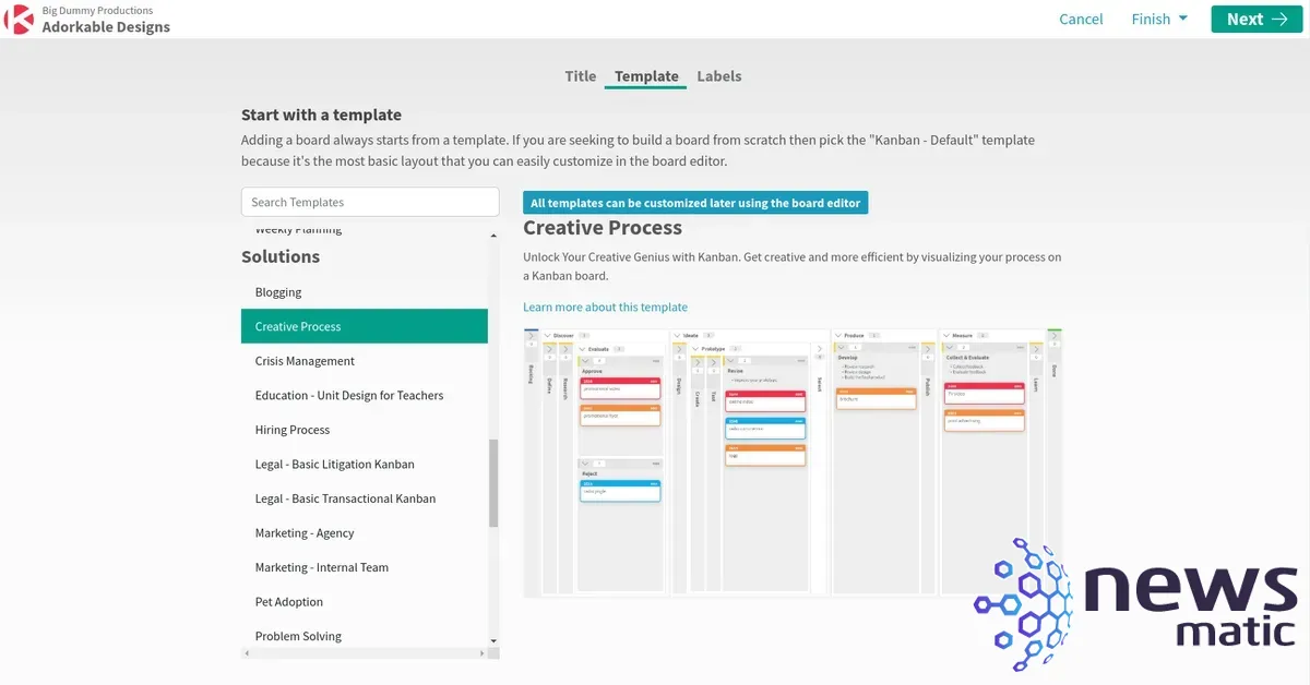 Cómo crear un tablero personalizado en Kanban Zone - Software | Imagen 4 Newsmatic