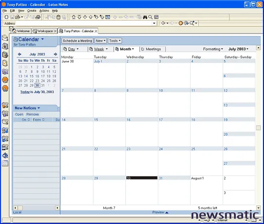 Cómo acceder y utilizar el calendario en Lotus Notes - Software | Imagen 2 Newsmatic
