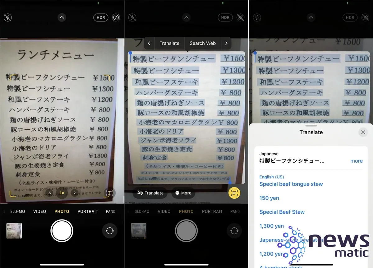 Cómo traducir texto en una foto o video en tu iPhone - Móvil | Imagen 4 Newsmatic