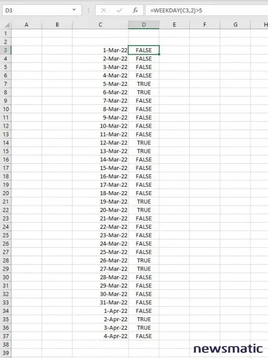 Cómo resaltar fechas de fin de semana en Excel Online - Software | Imagen 1 Newsmatic