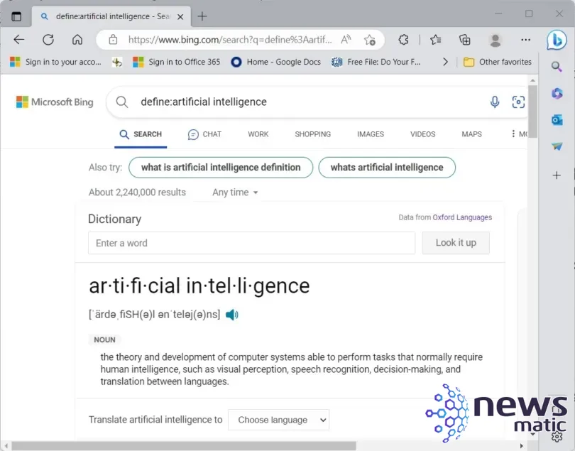 Cómo utilizar los operadores de búsqueda en Bing AI para obtener mejores resultados - Inteligencia artificial | Imagen 2 Newsmatic