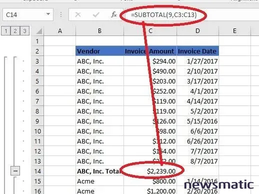 Cómo resaltar las filas de subtotal en Excel con formato condicional - Software | Imagen 5 Newsmatic