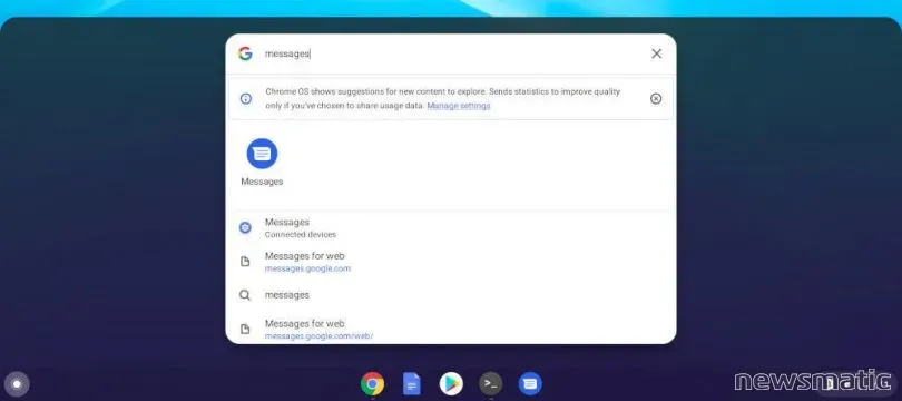 Cómo conectar tu Chromebook a la aplicación de Mensajes para enviar SMS desde tu laptop - Móvil | Imagen 1 Newsmatic