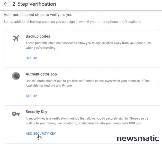 Cómo configurar tu teléfono Android o iPhone como clave de seguridad para tu cuenta de Google - Seguridad | Imagen 2 Newsmatic