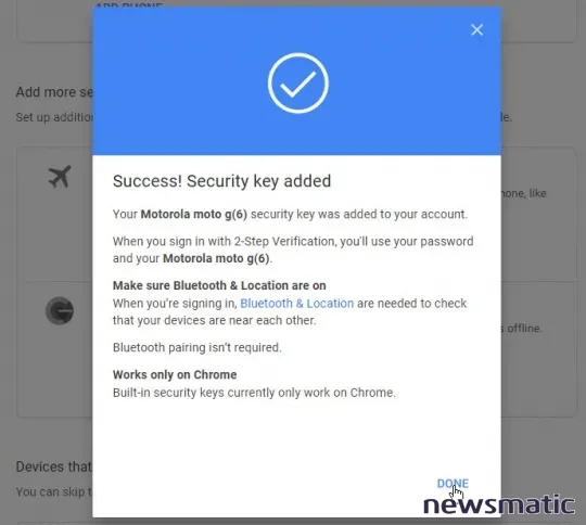 Cómo configurar tu teléfono Android o iPhone como clave de seguridad para tu cuenta de Google - Seguridad | Imagen 3 Newsmatic