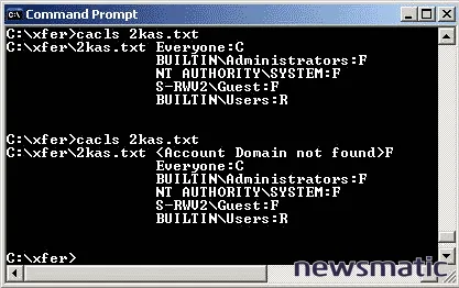 Cómo utilizar Cacls.exe para asignar - Microsoft | Imagen 2 Newsmatic