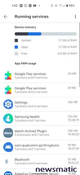 Cómo ver los servicios en ejecución en tu dispositivo Android 11 - Móvil | Imagen 4 Newsmatic