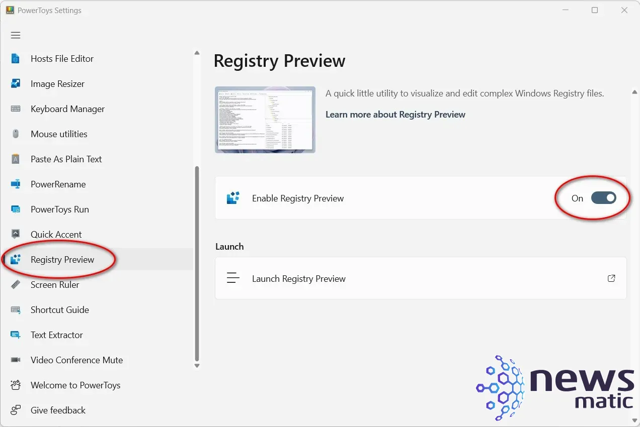 Explorando al detalle la nueva app de vista previa del Registro en Microsoft PowerToys 0.69.0 - Software | Imagen 2 Newsmatic